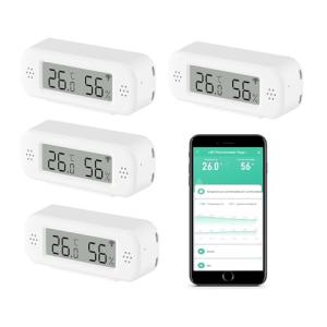 Smart WiFi Indoor Thermometer & Hygrometer 4 Pack