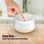 Easysleep White Noise Machine with Night Light
