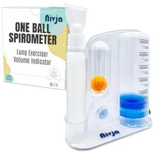 NIVJA Deep Breathing Lung Exerciser with Spirometer