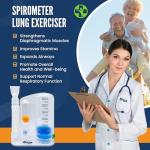 NIVJA Deep Breathing Lung Exerciser with Spirometer