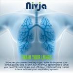 NIVJA Deep Breathing Lung Exerciser with Spirometer