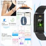 Yanmis Smart Fitness Tracker with 127 Sport Modes