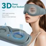 Musicozy Sleep Mask Headphones - 3D Bamboo Cotton