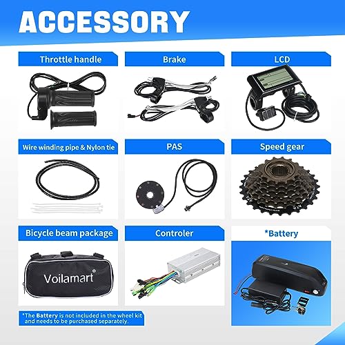 Voilamart 48V 1000W E-Bike Conversion Kit