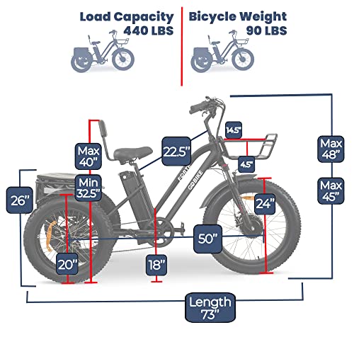 MALISA 750W Electric Trike for Adults – Long Range