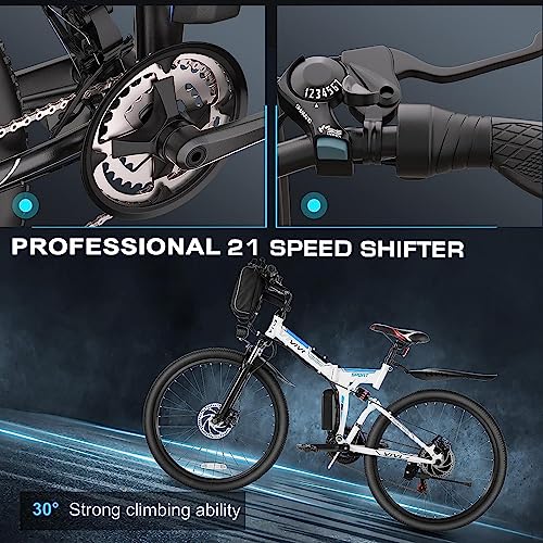 Vivi 26" Folding Electric Mountain Bike with 350W