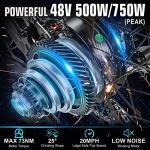 ANCHEER 500W Electric Commuter and Mountain Bike