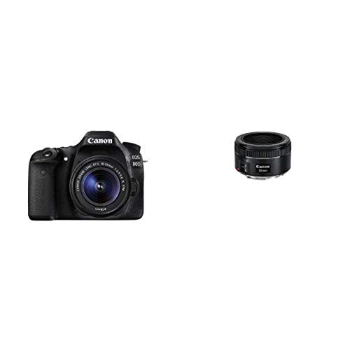 Canon EOS Digital SLR Kit STM Lens with Canon EF 50mm f/1.8 STM Lens