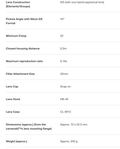 Nikon 35mm f/1.8 AF-S DX Lens