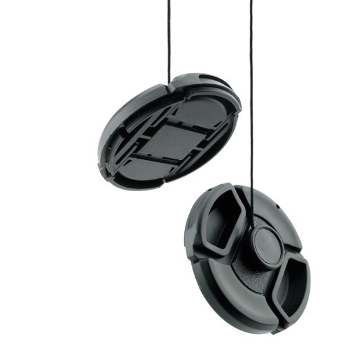 67mm Lens Cap Bundle - 4 Snap-on Lens Caps for DSLR Cameras - 4 Lens Cap Keepers - Microfiber Cleaning Cloth Included - Compatible Nikon, Canon, Sony Cameras (67mm)