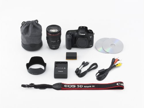 Canon EOS 5D Mark III 22.3 MP Full Frame CMOS Digital SLR Camera with EF 24-105mm f/4 L is USM Lens