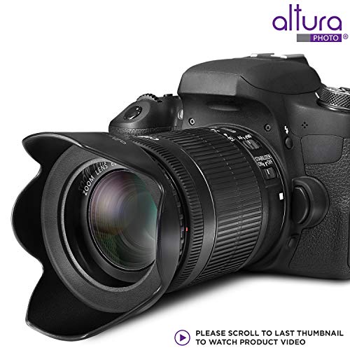 67MM Lens Hood Set (Tulip Flower + Collapsible Rubber Lens Hood)