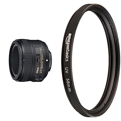 Nikon 50mm f/1.8G Lens for DSLR Cameras with UV Protection Lens Filter