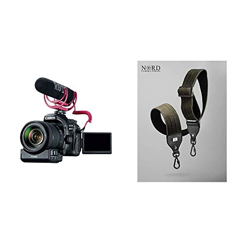 Canon Video Creator Kit [EOS 80D] with EF-S 18–135mm Lens, Rode VIDEOMIC GO, and 32GB Sandisk Memory Card with Universal Camera Strap - Black