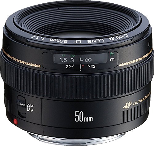 Canon EF 50mm f/1.4 USM Standard & Medium Telephoto Lens with UV Protection Lens Filter - 58 mm