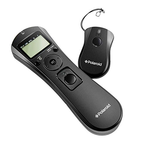 Polaroid Wireless Camera Shutter Remote with Interval Timer for Select Canon SLR Cameras