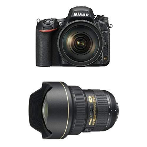 Nikon D750 FX-format Digital SLR Camera w/ 24-120mm f/4G ED VR Auto Focus-S NIKKOR Lens with AF-S NIKKOR 14-24mm f/2.8G ED
