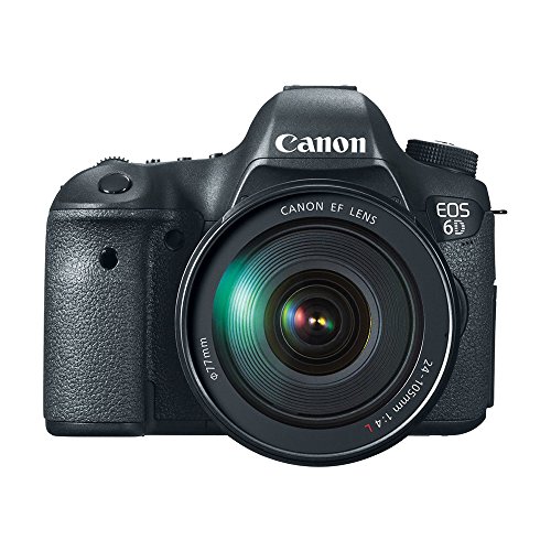 Canon EOS 6D 20.2 MP CMOS Digital SLR Camera with 3.0-Inch LCD and EF 24-105mm f/4L IS USM Lens Kit - Wi-Fi Enabled