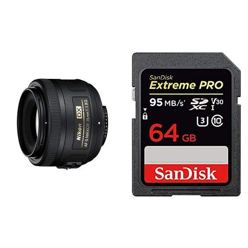 Nikon AF-S 35mm f/1.8G Lens + SanDisk 64GB SD