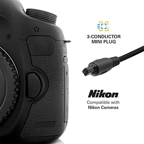 Polaroid Wireless Camera Shutter Remote w/Interval Timer - Includes Receiver, Handheld Transmitter w/Backlit Display & Connector Cable - Transmitter Enables Shooting Mode Switching w/o Need of Adjusting Camera Settings - Battery Operated For Nikon D90, D3100, D3200, D5000, D5100, D5200, D5300, D7000, D7100, D600, D610, P7700, P7800 SLR Cameras