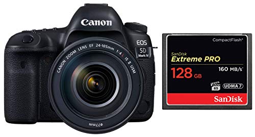 Canon EOS 5D Mark IV Full Frame Digital SLR Camera EF 24-105mm f/4L is II USM Lens Kit International Version (No Warranty)