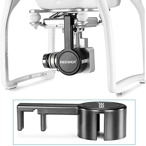 Neewer for DJI Phantom 3 Standard Professional and Advanced, Protective Camera Lens Cap Protector Cover + Flower-Type Rose Petal Lens Hood Made of Premium ABS Plastic (Black)