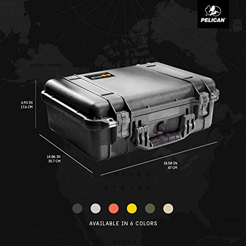 Pelican 1500 Camera Case With Foam (Orange)