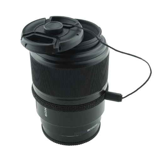 52mm Lens Cap Bundle - 4 Snap-on Lens Caps for DSLR Cameras - 4 Lens Cap Keepers - Microfiber Cleaning Cloth Included - Compatible Nikon, Canon, Sony Cameras (52mm)
