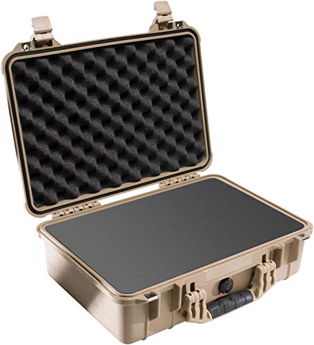 Pelican 1500 Camera Case With Foam (Desert Tan)