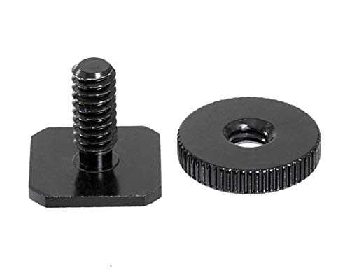 (10 Packs)Fotasy Hot Shoe to 1/4 Adapter, Camera Hot Shoe Mount Adapter, Flash Shoe to 1/4"-20 Male Post Adapter