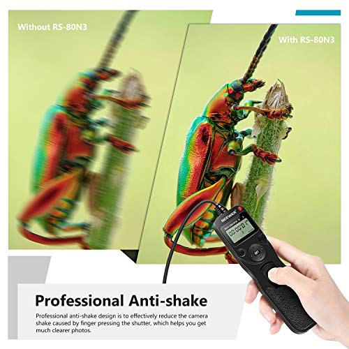 Neewer Timer Remote for Canon 50D, 40D, 30D, 20D, 10D, 5D,1Ds Mark III, 1D Mark III, 1D Mark II N, 1Ds Mark II,1D, 1V, EOS 3, D2000