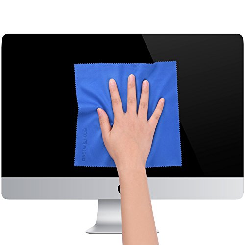 ECO-FUSED Microfiber Cleaning Cloth - 8 x 8 Inch Microfiber Cloth - Pack of 5 Lens Cleaning Wipes - Cleaning Cloth for Glasses, Eyeglasses, Camera Lens & Phones