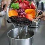 AUOON Silicone Clip-On Strainer for Pots and Pans