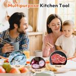 Stainless Steel Onion Slicer with Protective Case