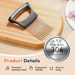 Stainless Steel Onion Slicer with Protective Case