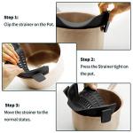 AUOON Silicone Clip-On Strainer for Pots and Pans