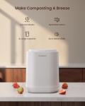 Ouaken 4L Smart Electric Kitchen Composter, Odorless