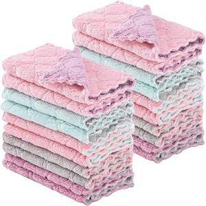 20 Pack Super Absorbent Kitchen Dish Towels