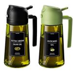 16oz Olive Oil Dispenser and Sprayer - Black & Green