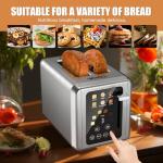 WHALL Smart Digital Touch Screen Toaster 2 Slice