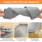 YEVIOR Collapsible Silicone Strainer for Pots & Pans
