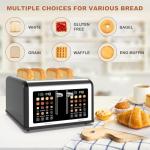 Touch Screen 4-Slice Stainless Steel Toaster