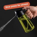 16oz Olive Oil Dispenser and Sprayer - Black & Green