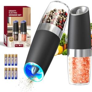 Gravity Electric Salt and Pepper Grinder Set