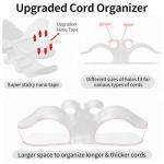 6-Pack Clear Cord Organizer for Kitchen Appliances