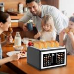 Touch Screen 4-Slice Stainless Steel Toaster