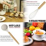 35-Piece Silicone Kitchen Utensils Set with Wooden Handles