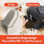 Bella Flip-n-Store Waffle Maker with Nonstick Coating