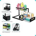 Realinn Pull-Out Under Sink Organizer, Black