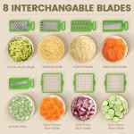 16-in-1 Vegetable Chopper with 8 Blades